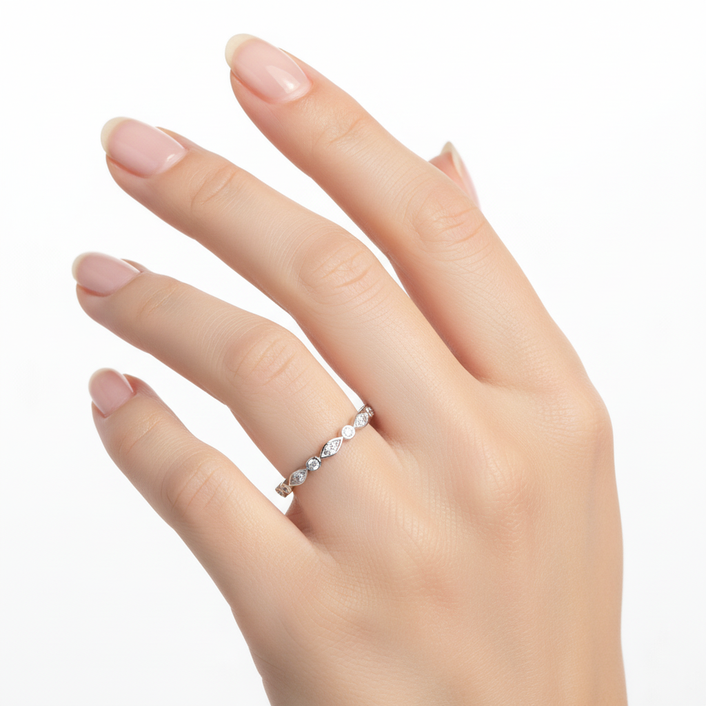 Moissanit Ring Mercury - Gold