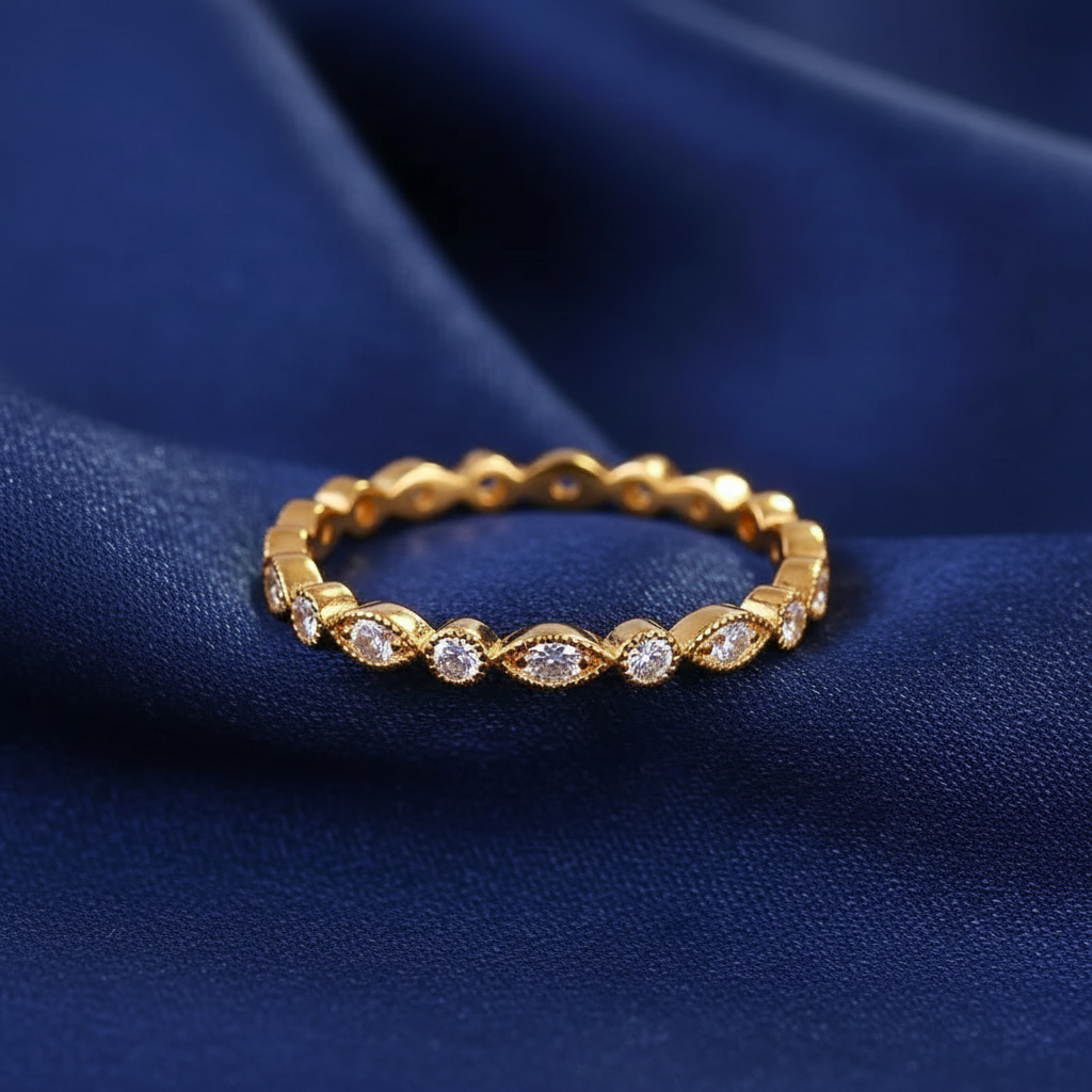 Moissanit Ring Mercury - Gold