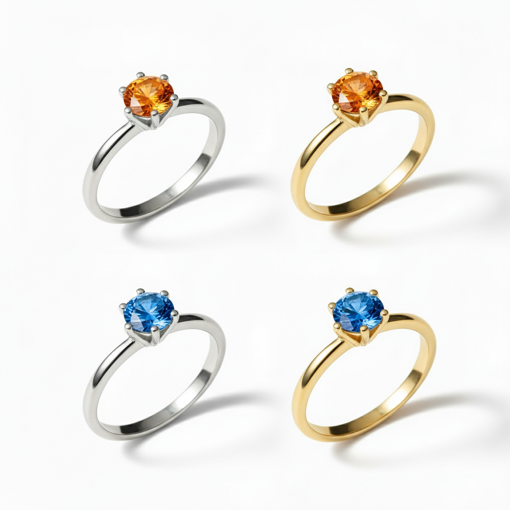 Moissanit Ring San Bélle Solara - Gold