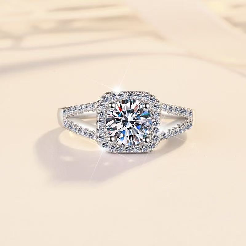 Moissanit Ring Glamour