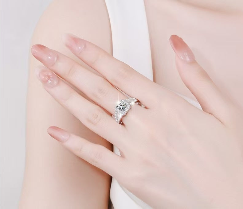 Moissanit Ring Glamour