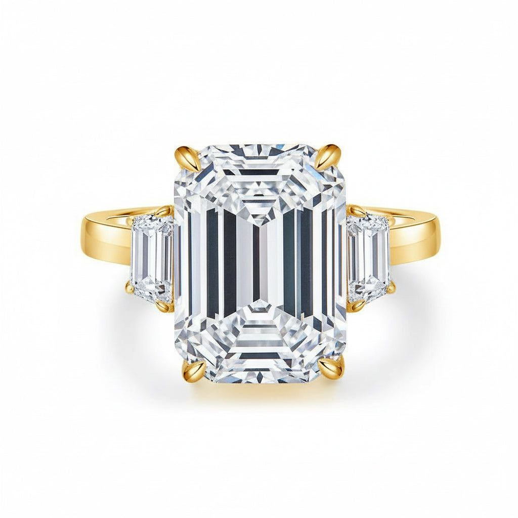 Moissanit Ring Royal - Gold