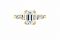 Moissanit Ring Fleur - Gold