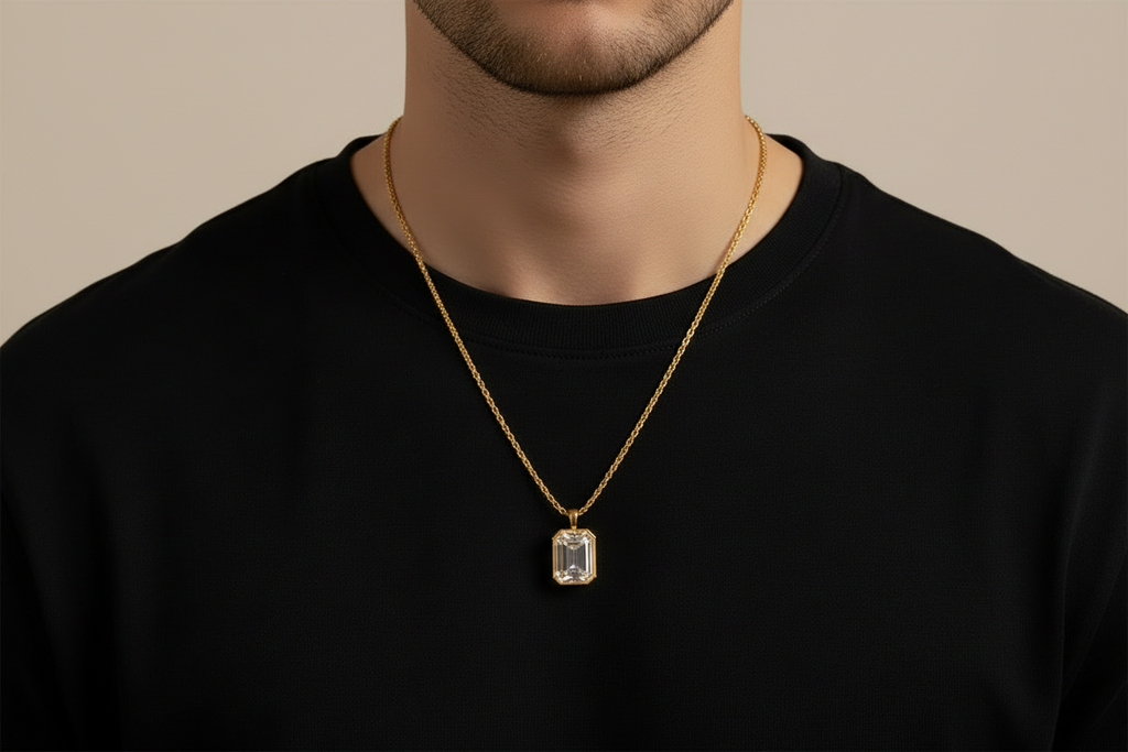Moissanit Halskette Valio gold