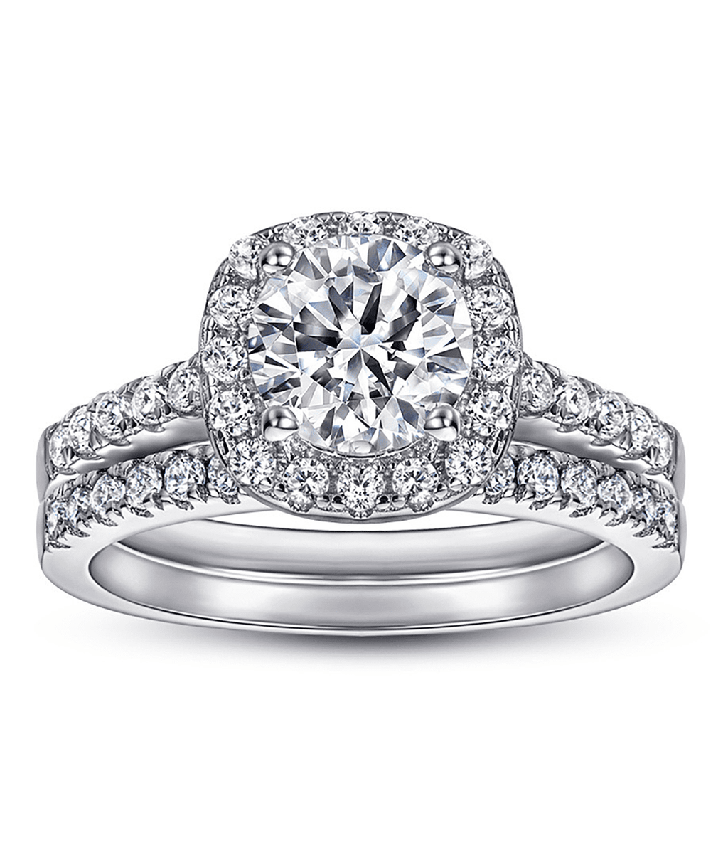 Moissanit Ring Set