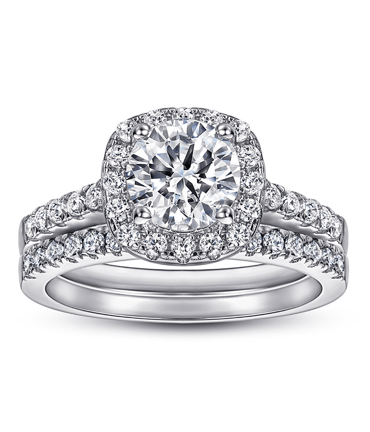 Moissanit Ring Set