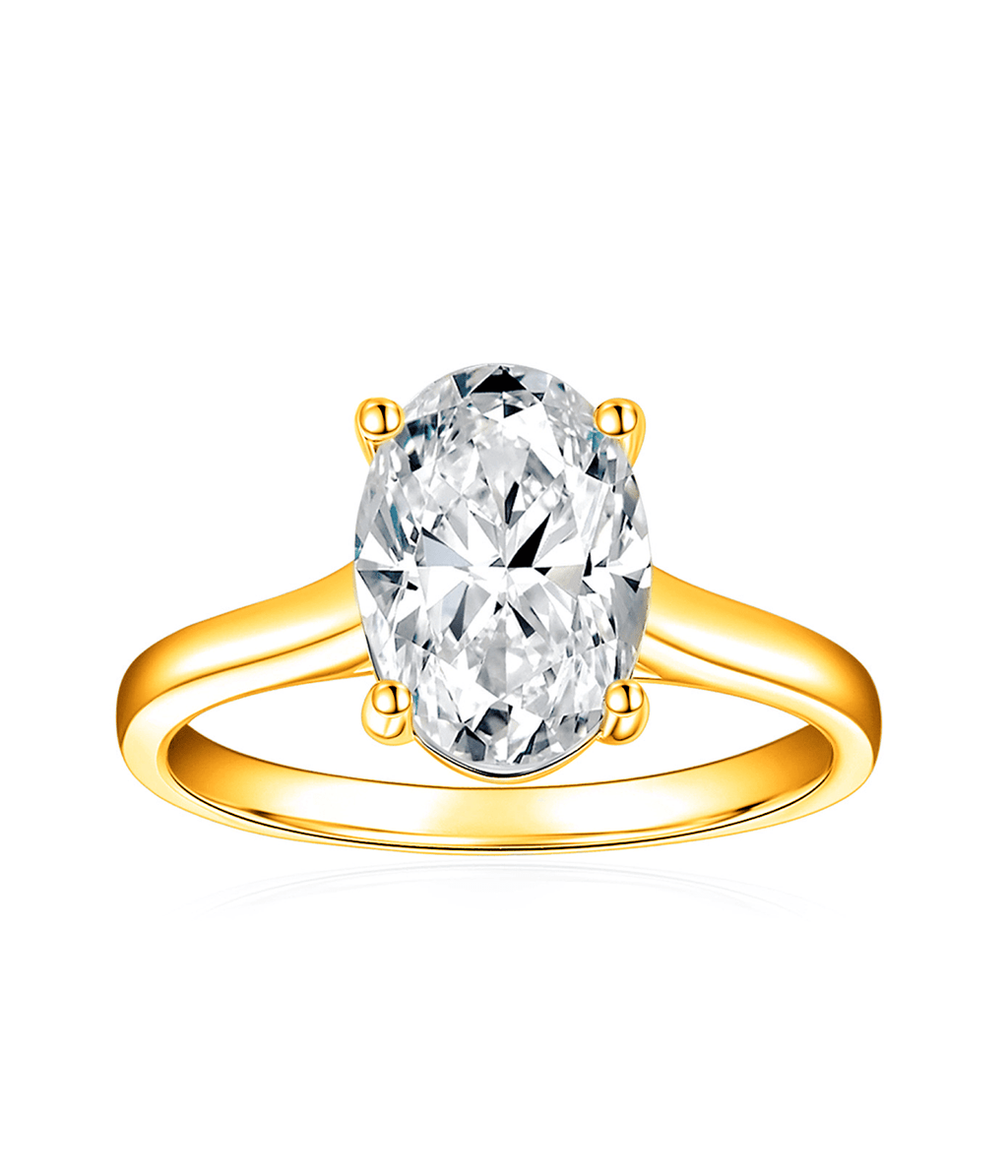 Moissanit Ring Claire - Gold
