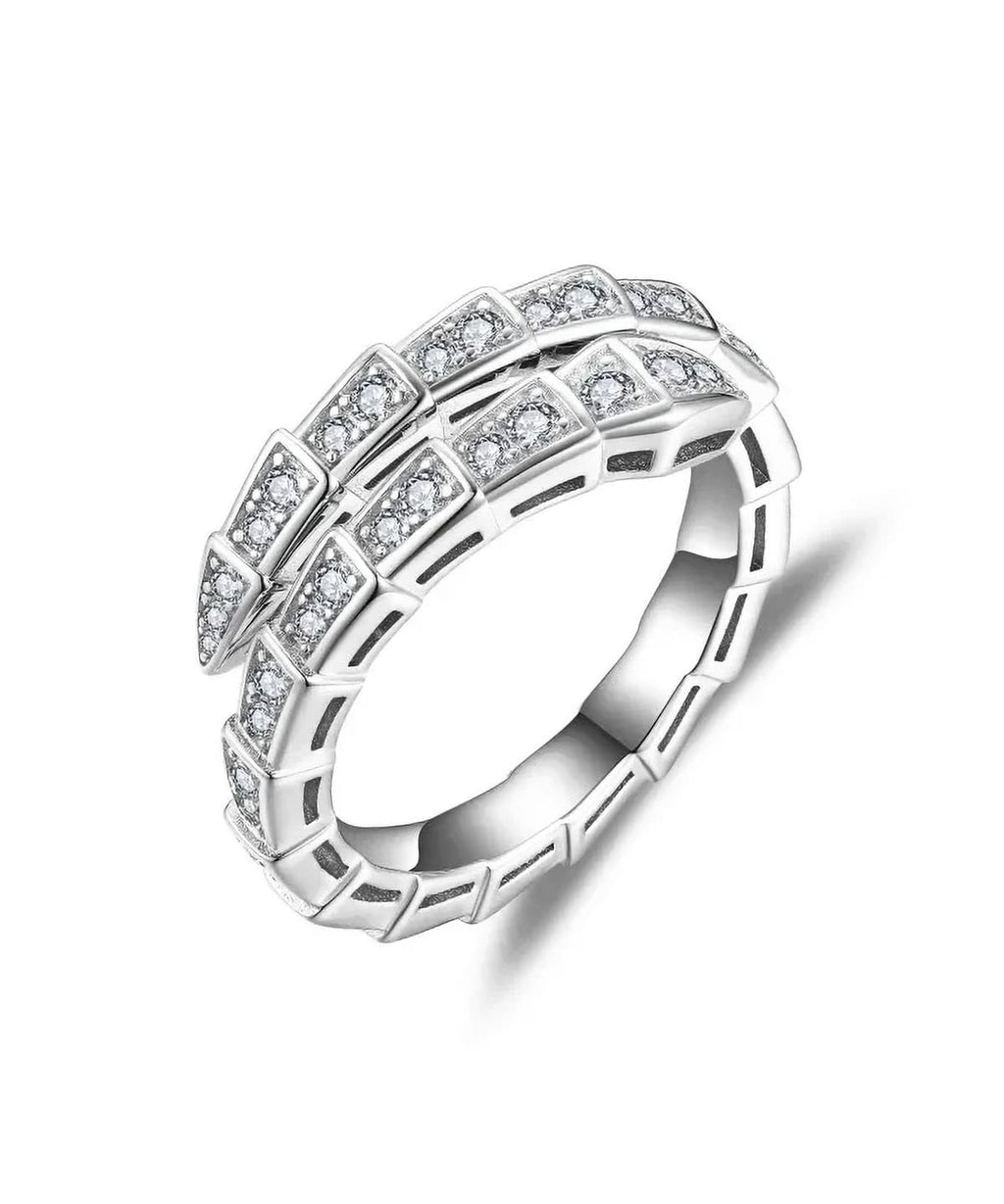 Moissanit Ring Elysia (Schlangenform)