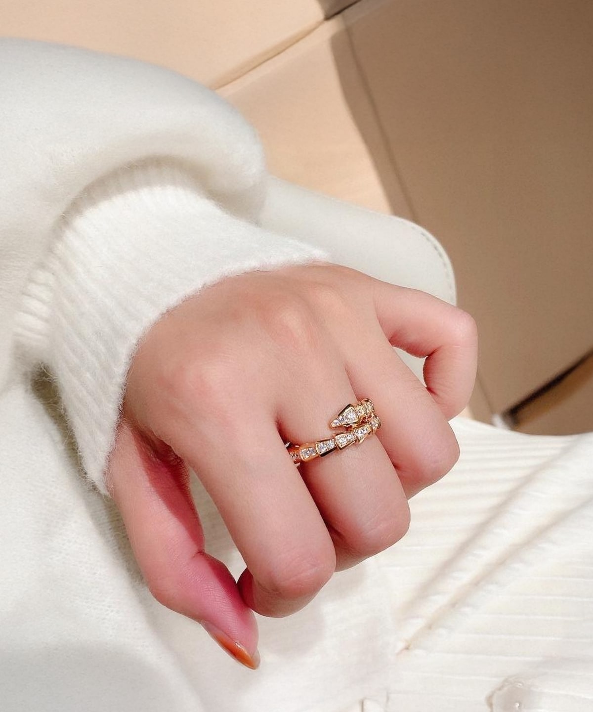 Moissanit Ring Elysia - Gold