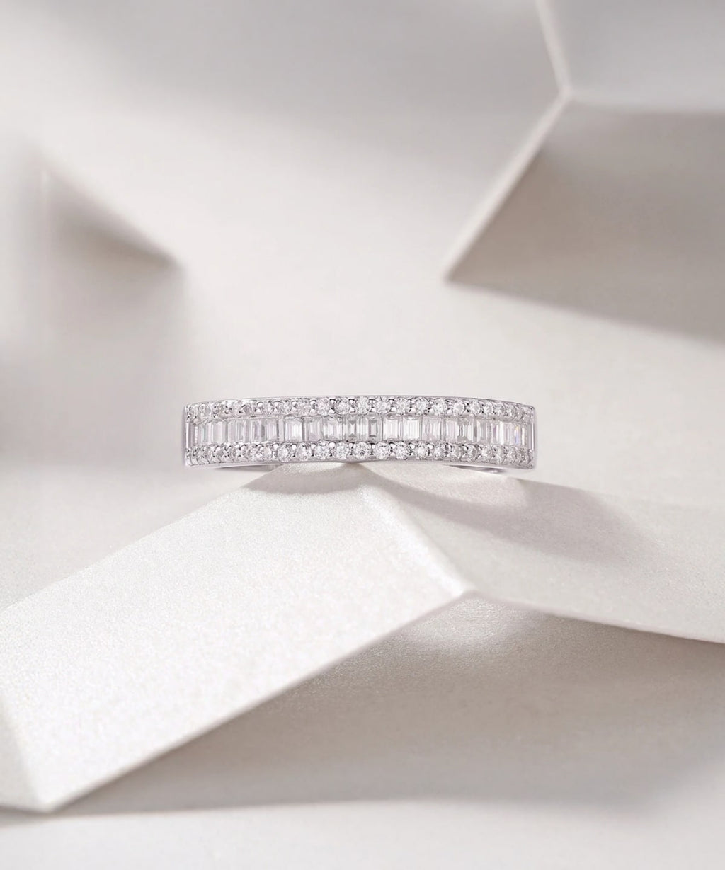 Moissanit Ring Lyra - Gold