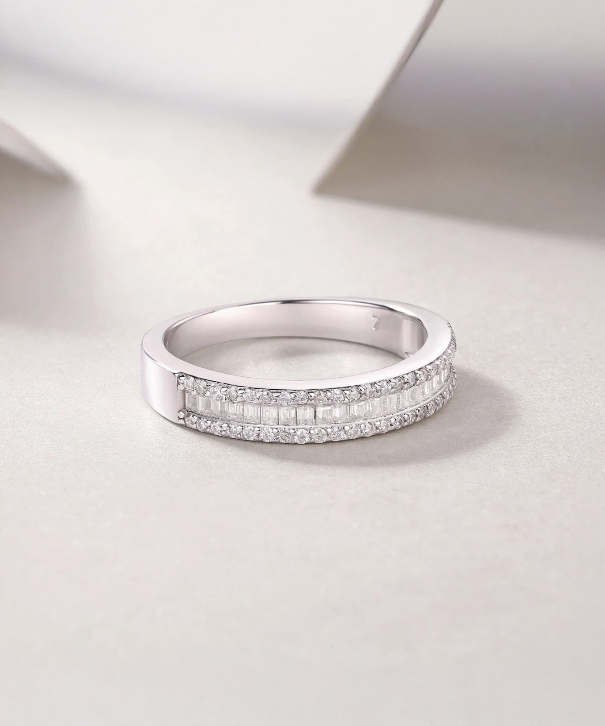 Moissanit Ring Lyra - Gold