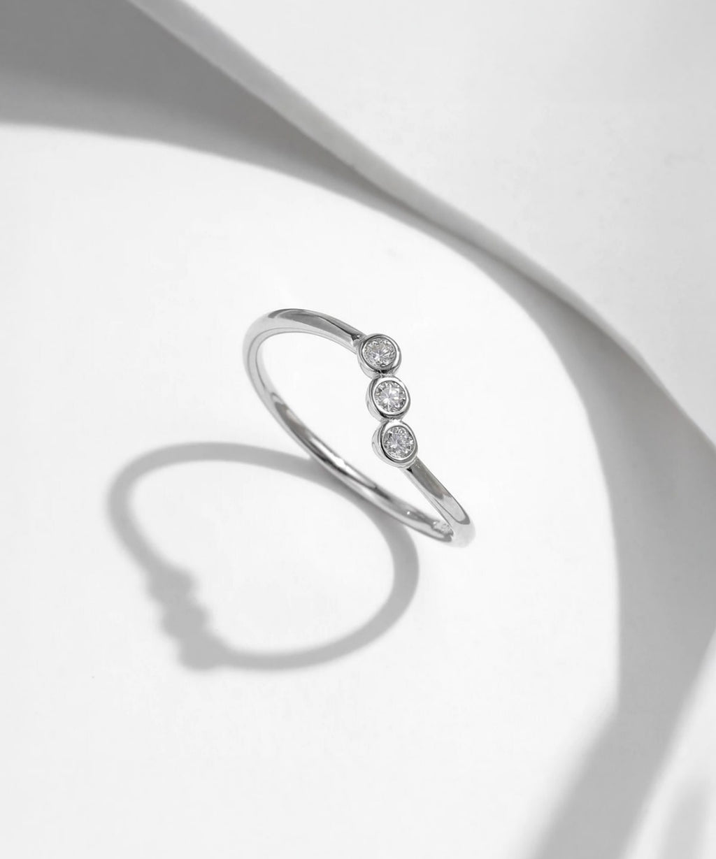 Moissanit Ring Amara - Gold