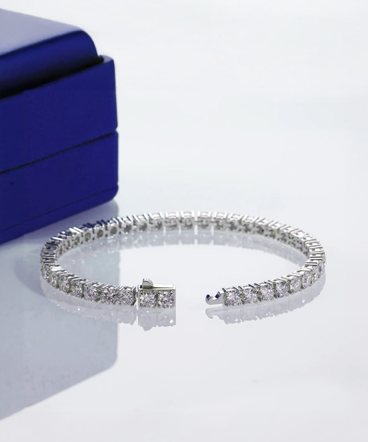 Moissanit Tennis Armband - Gold