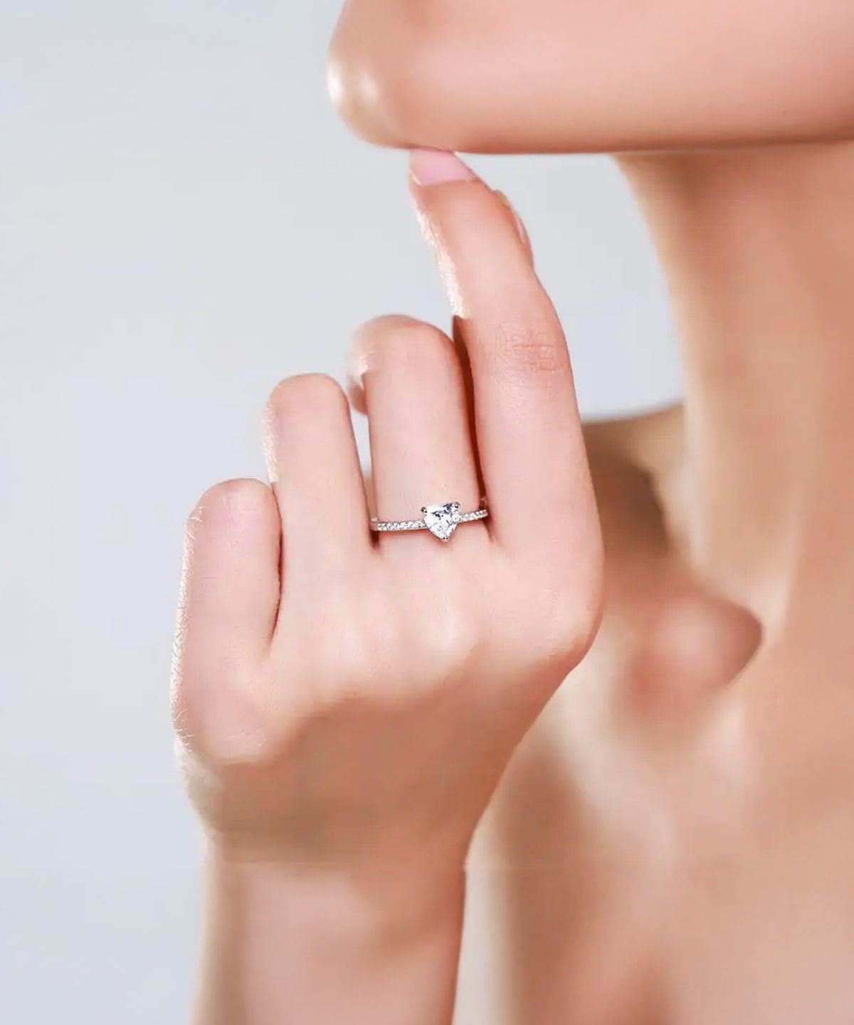 Moissanit Ring Amore - Gold