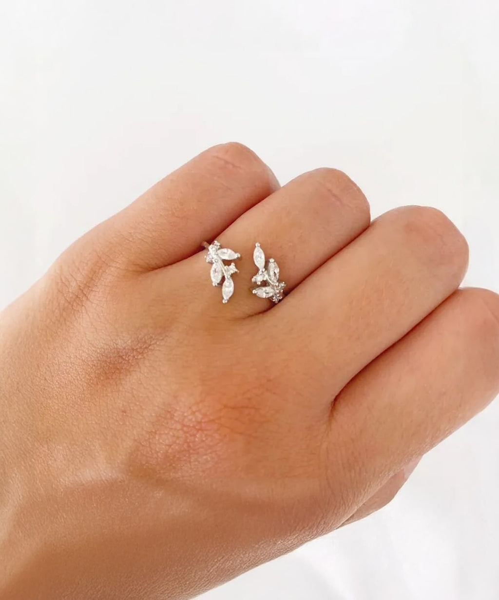Moissanit Ring Flora