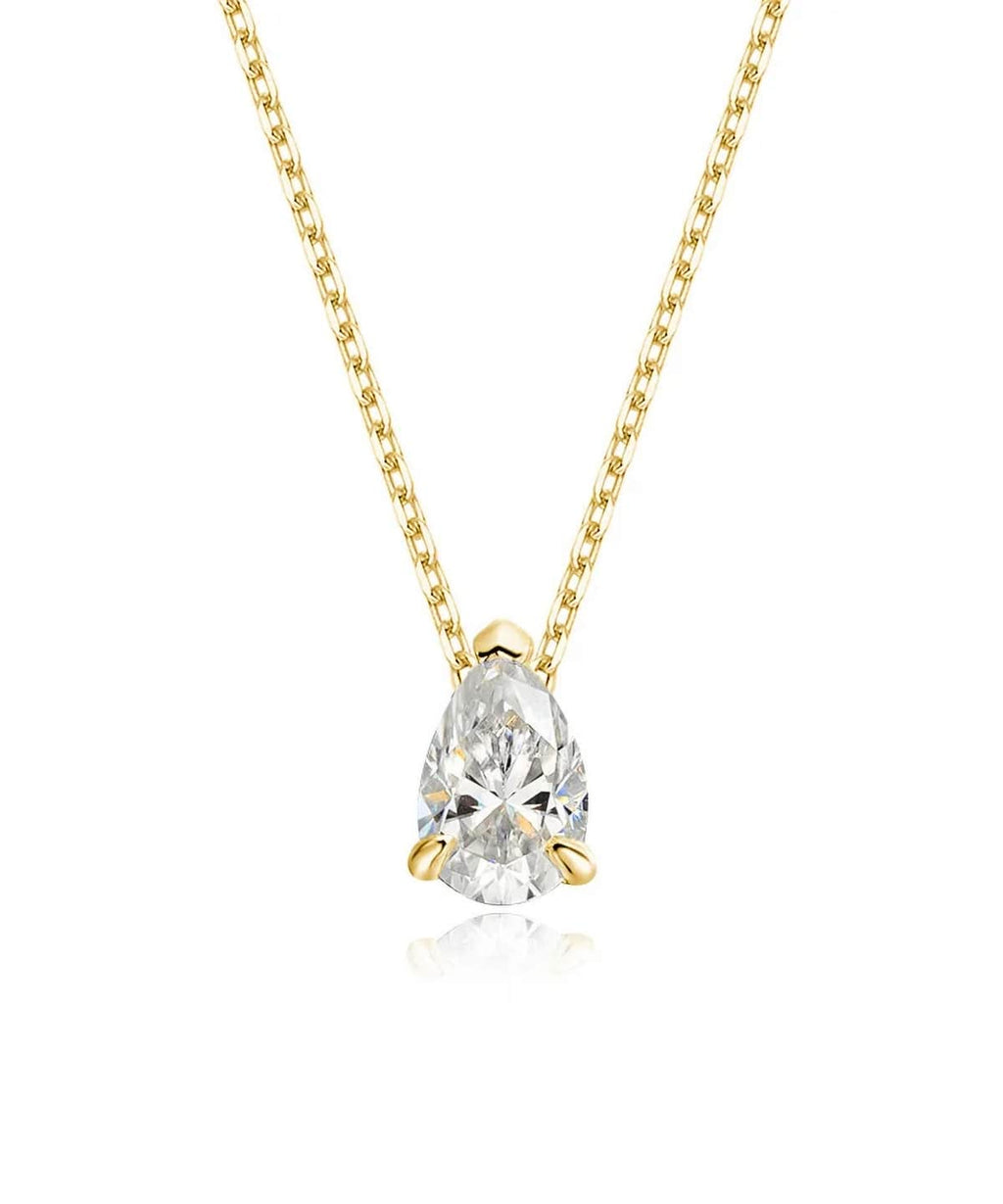 Moissanit Halskette Fiora - Gold