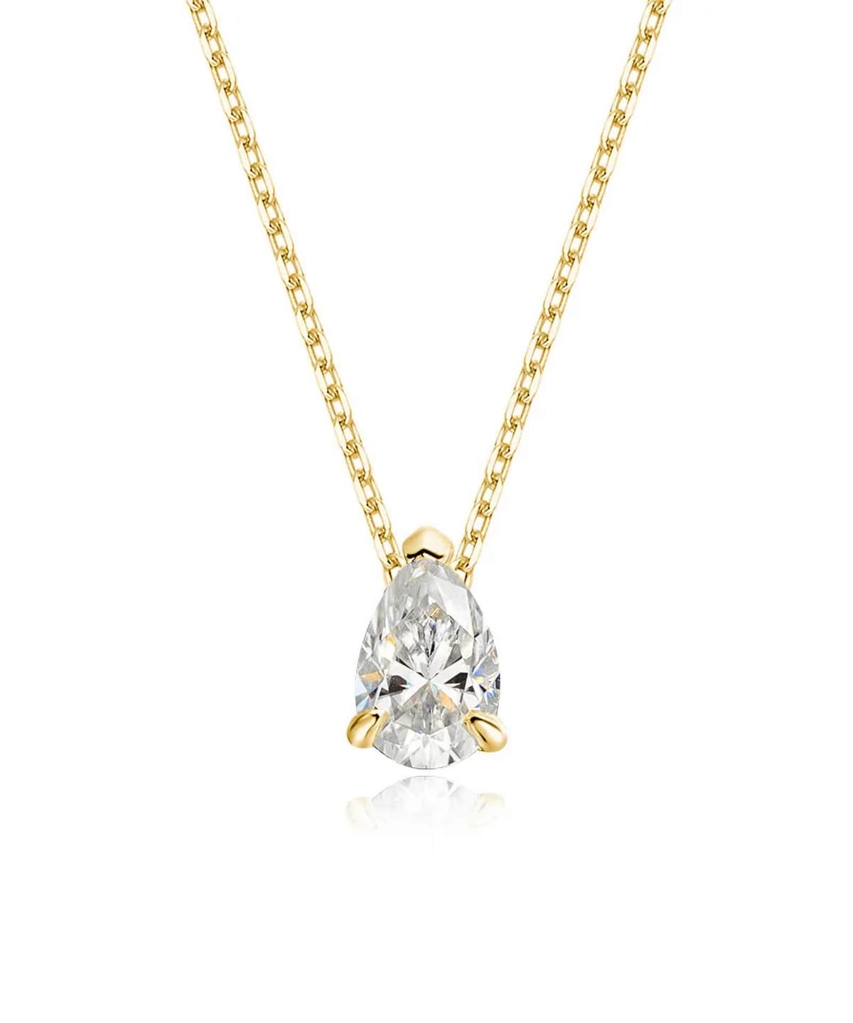 Moissanit Halskette Fiora - Gold