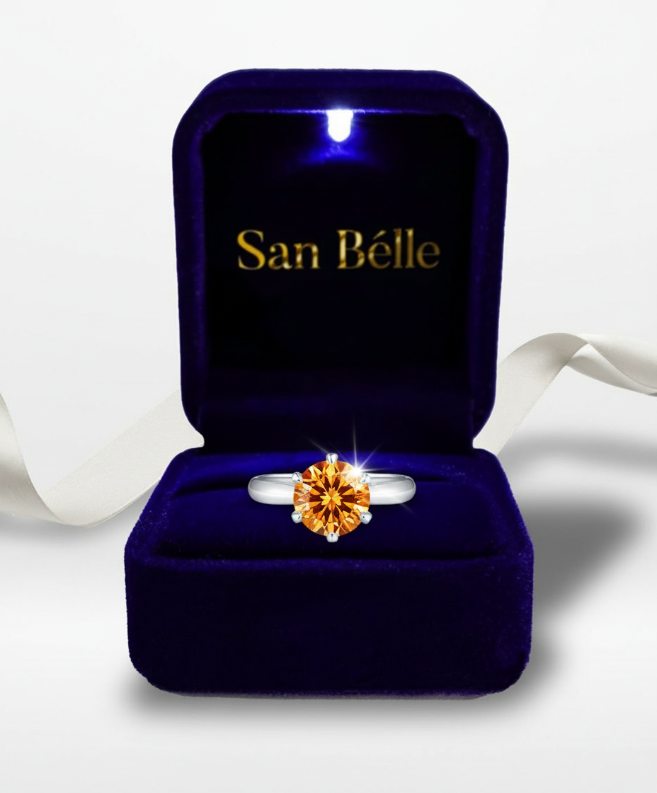 Moissanit Ring San Bélle Solara - Silber
