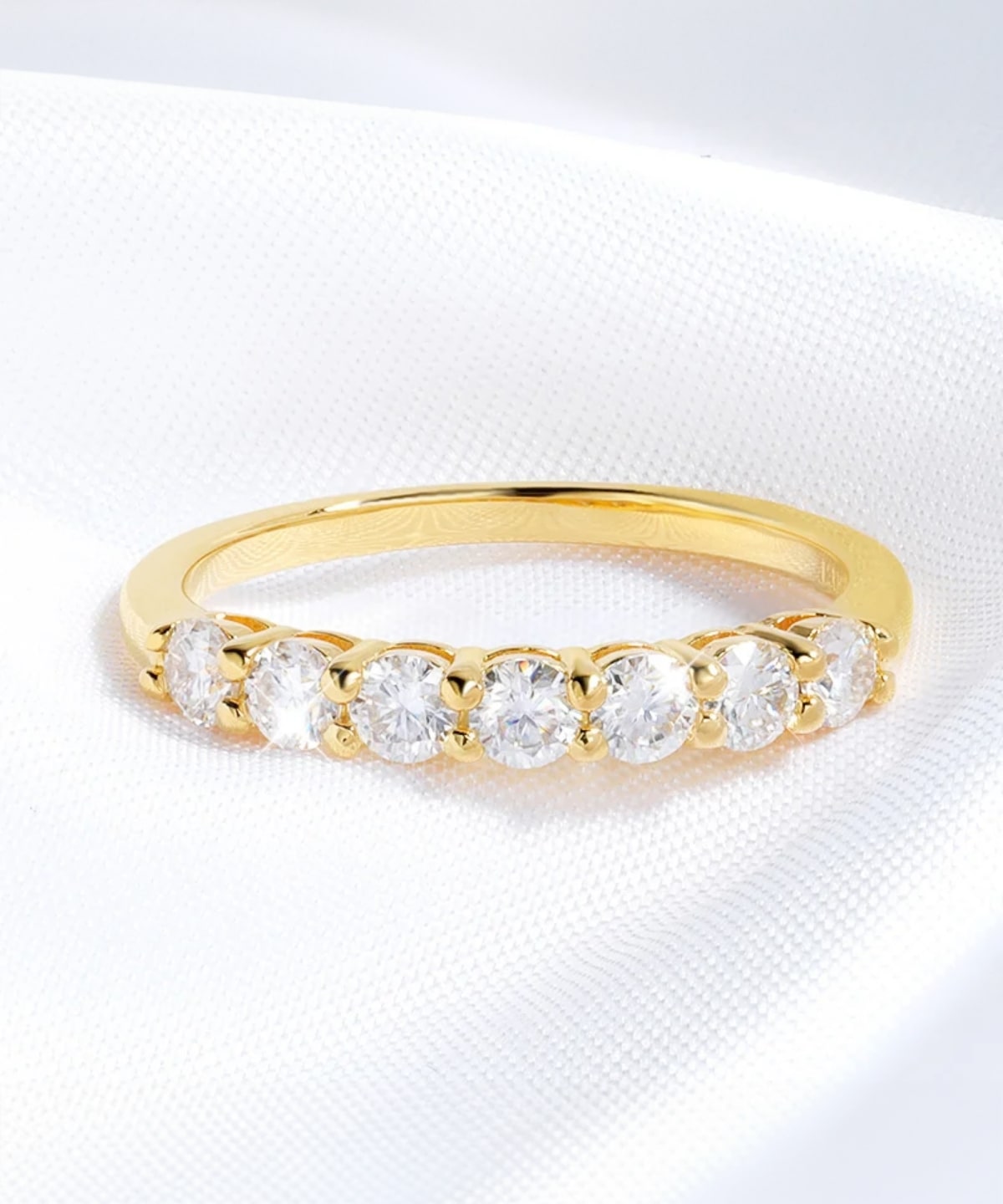 Moissanit Ring Lux - Gold