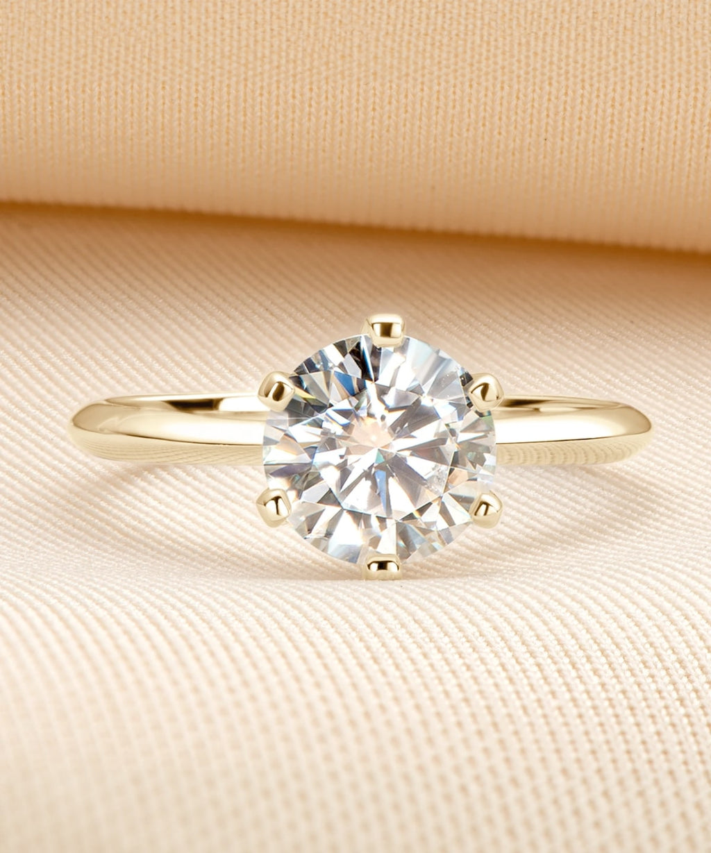 Moissanit Ring San Bélle - Gold