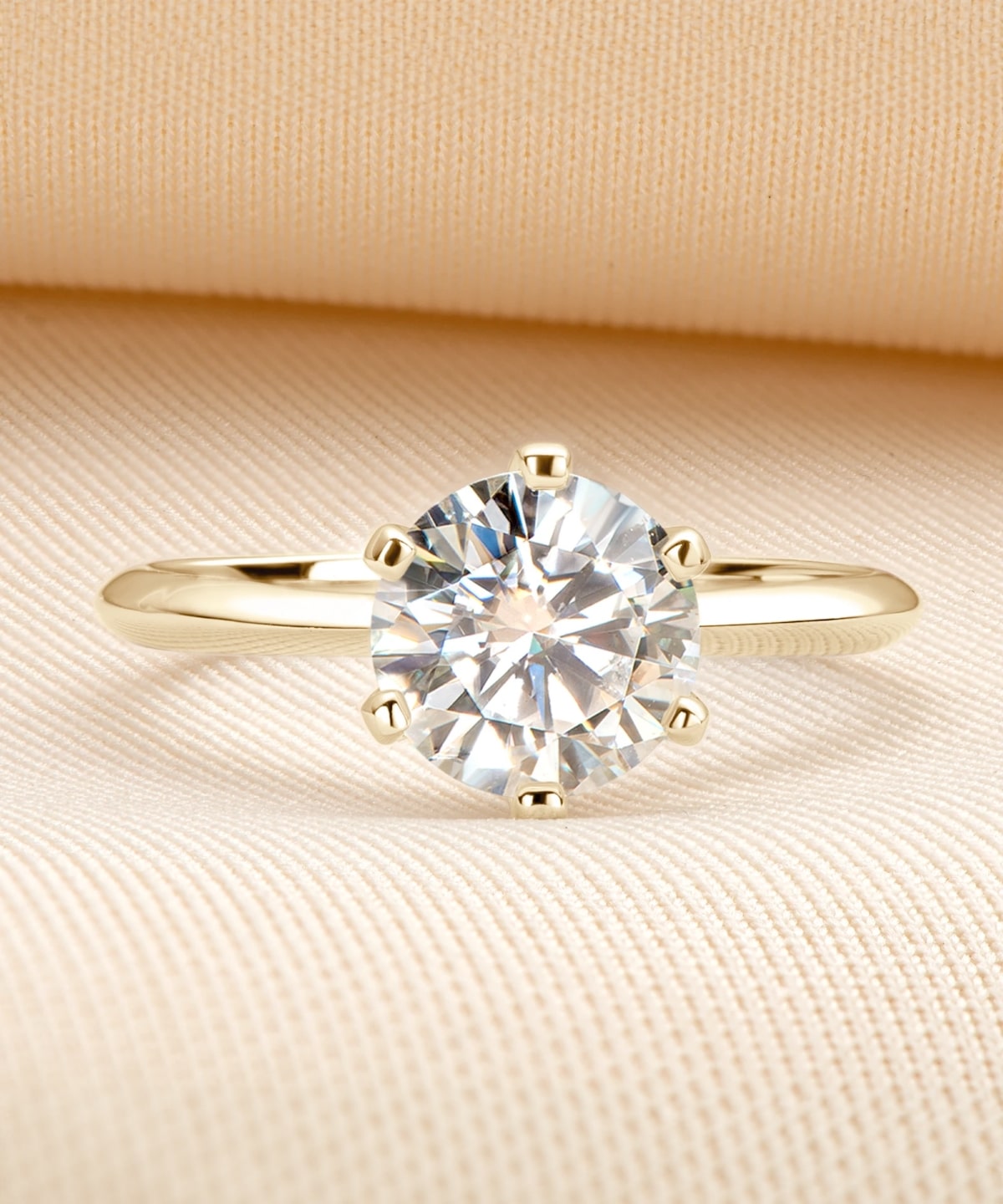 Moissanit Ring San Bélle - Gold