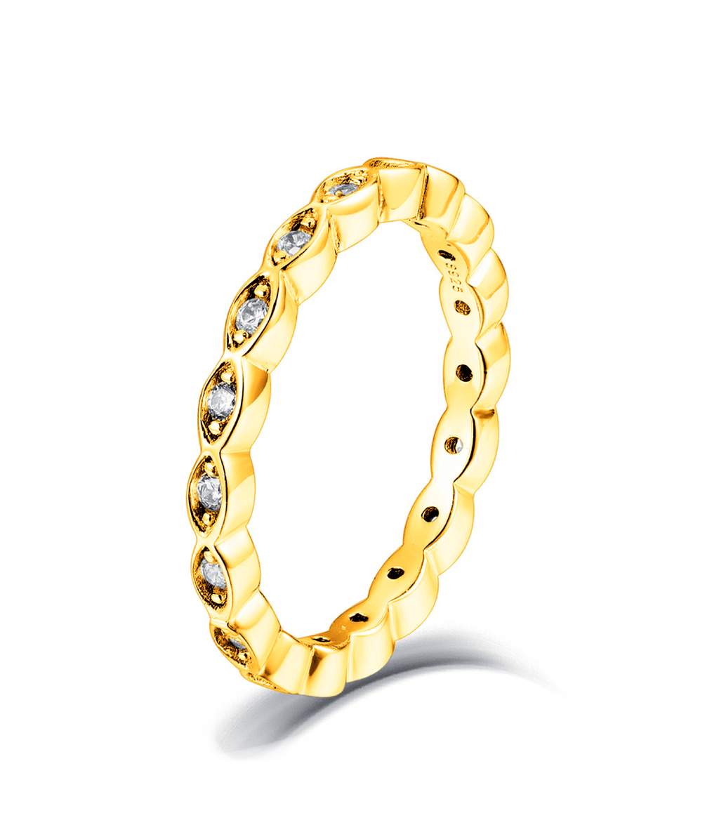 Moissanit Ring Arise - Gold
