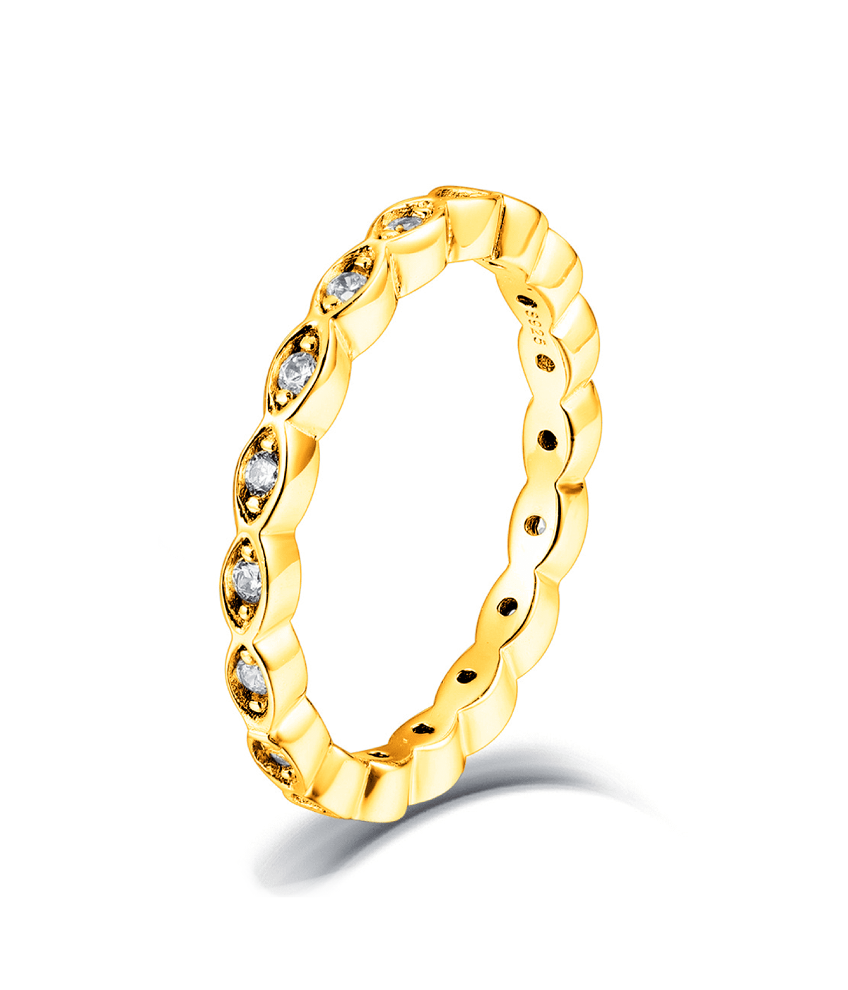 Moissanit Ring Arise - Gold