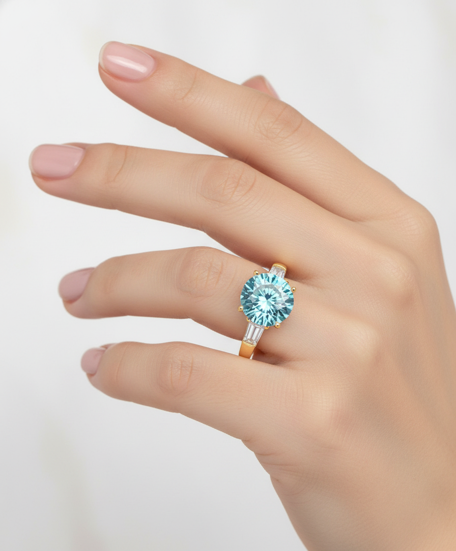 Moissanit Ring Nova - Gold