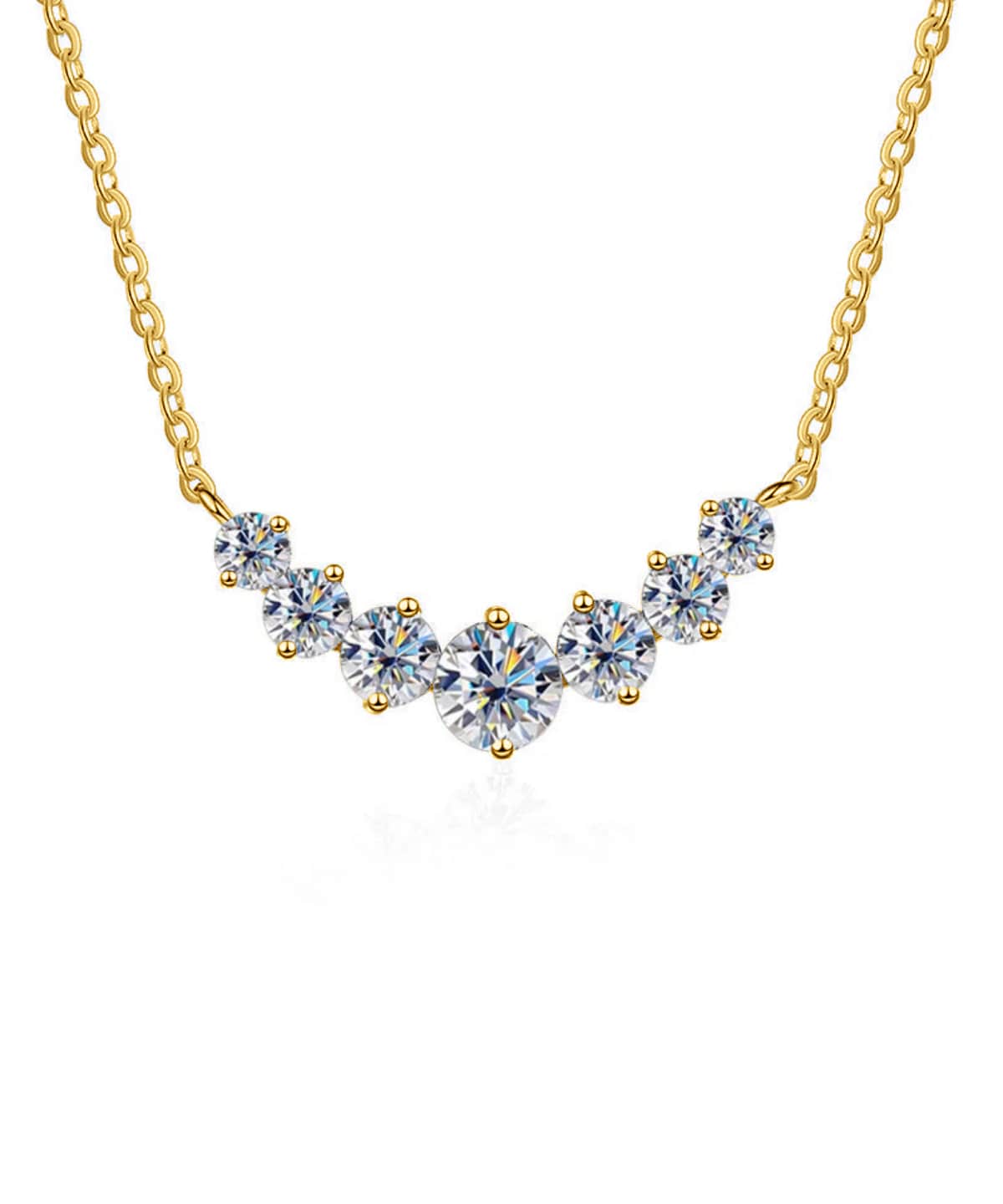 Moissanit Tropez Halskette - Gold