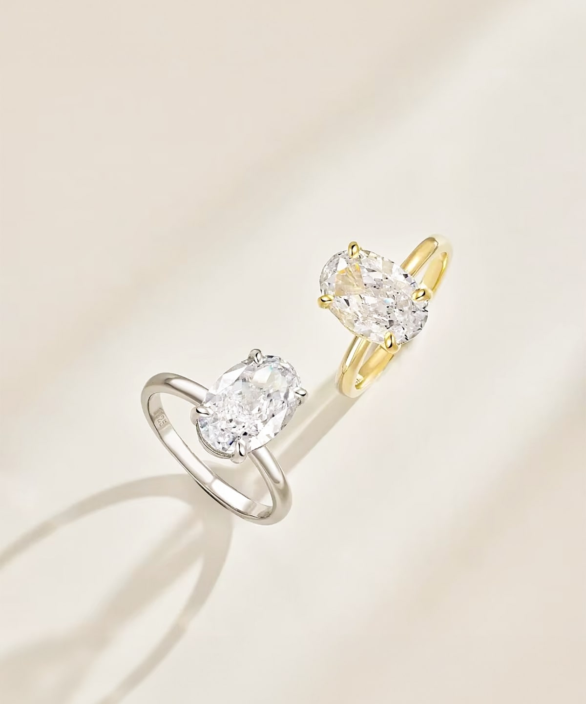 Moissanit Ring Aria - Gold