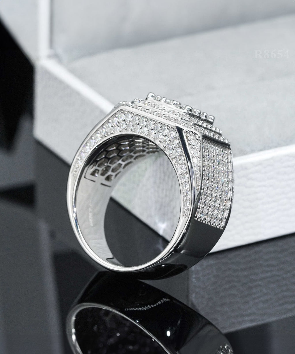 Moissanit Männer Ring Devour - Gold